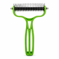 🥳2026 HOT SALE🥳💞50K+ SOLD! 🐾✨ 50% OFF! Pet Dematting & Deshedding Comb – dual rake clears tangles & mats, rounded tips protect skin, rust-resistant. Gentle grooming for dogs & cats! 🛡️💪