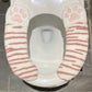 🔥Söpö raidallinen kissantassu-wc-istuimen pehmuste